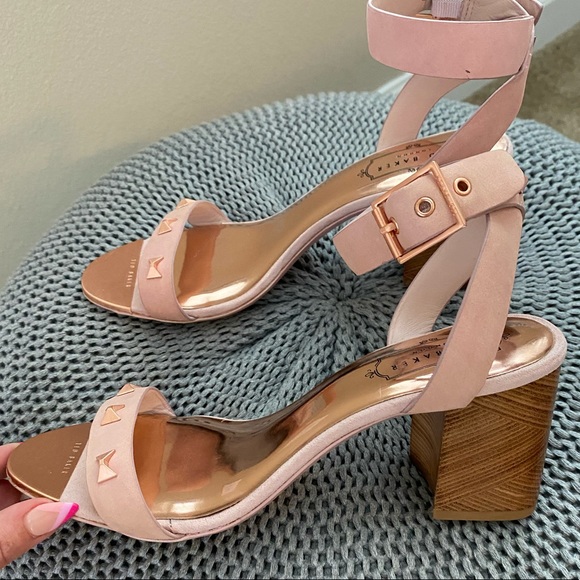Ted Baker Shoes | Ted Baker New with Tags Pink Leather Block Heel | Color: Brown/Pink | Size: 8 | Lovehannah233's Closet